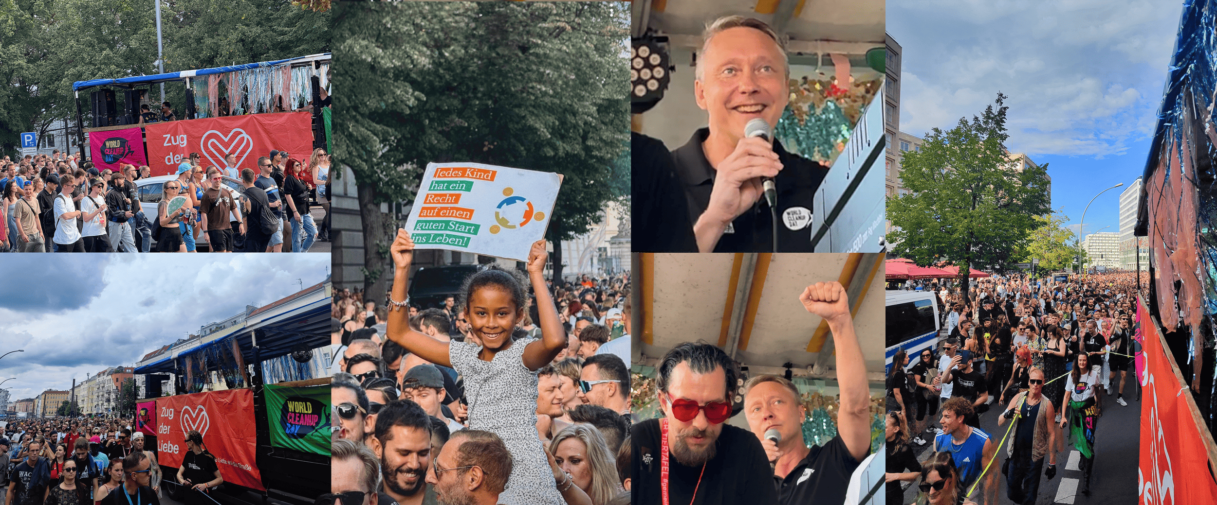 World Cleanup Day beim Zug der Liebe in Berlin: Musik verbindet – auch für eine saubere Zukunft